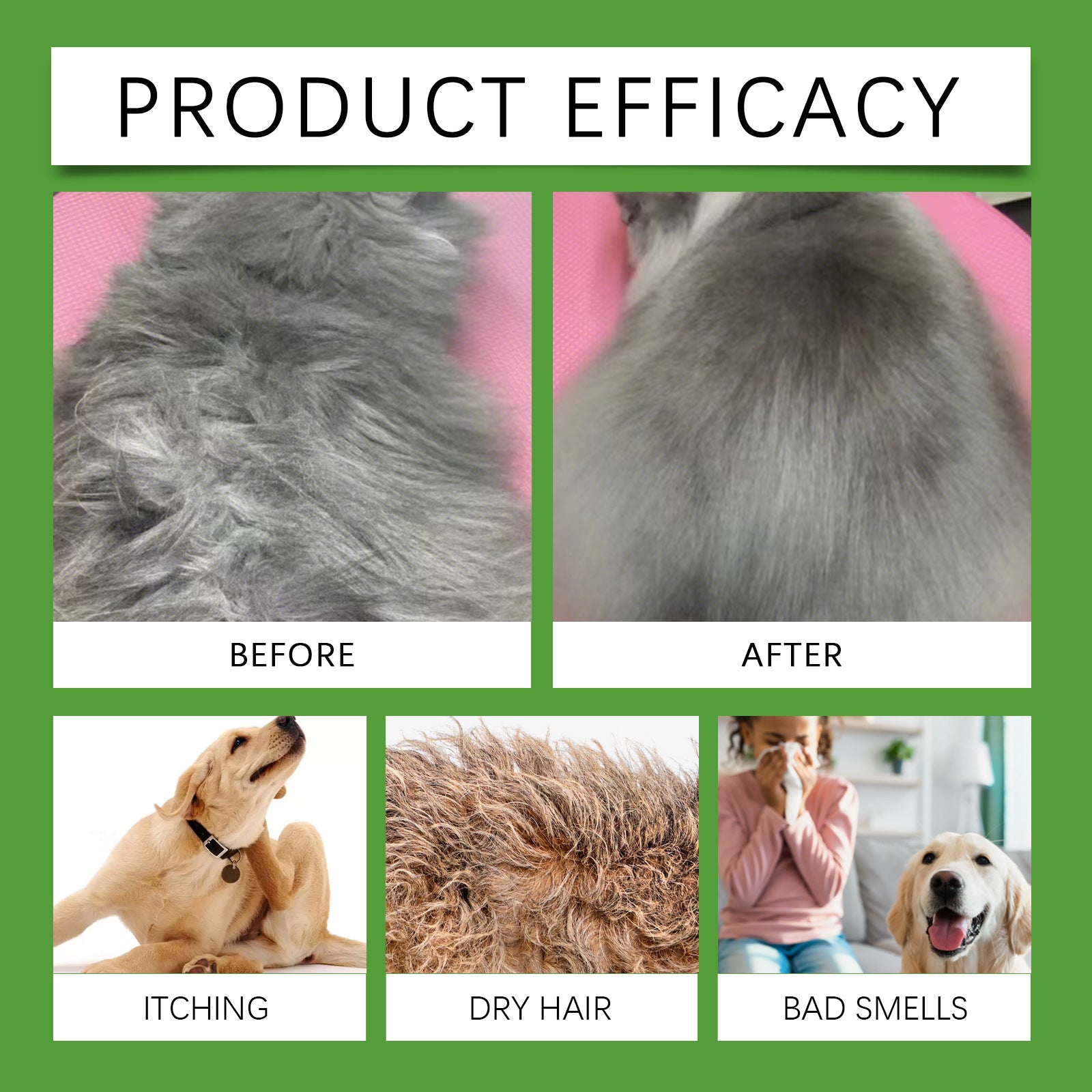 Shampoo 2 em 1 para animais de estimação, sabonete líquido para banho e corpo