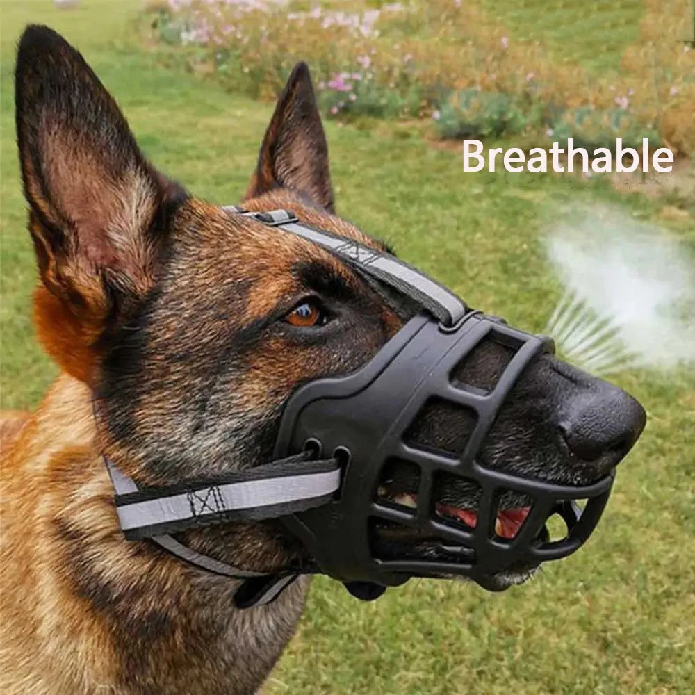 Focinheira de proteção respirável e confortável para cães