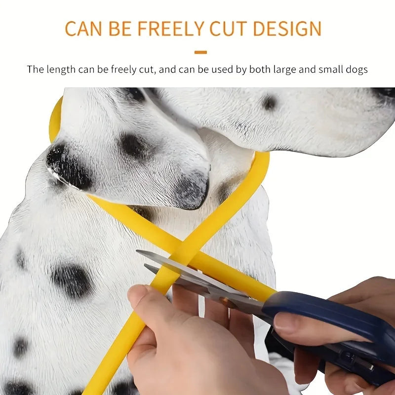 Coleira de LED para cães, luminosa, anti-perda, recarregável via USB.