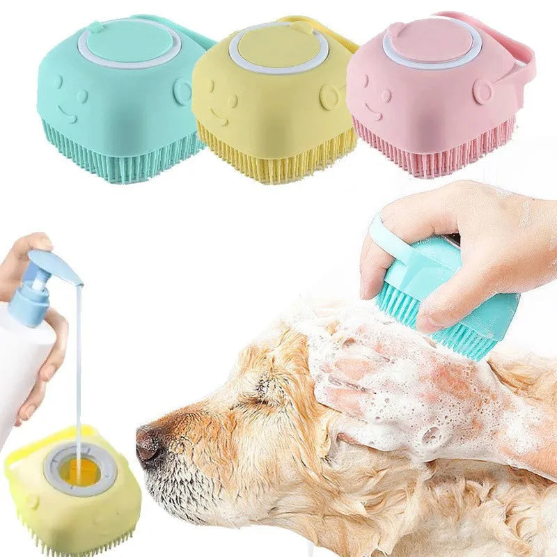 Escova Macia para Banho de Cães e Gatos