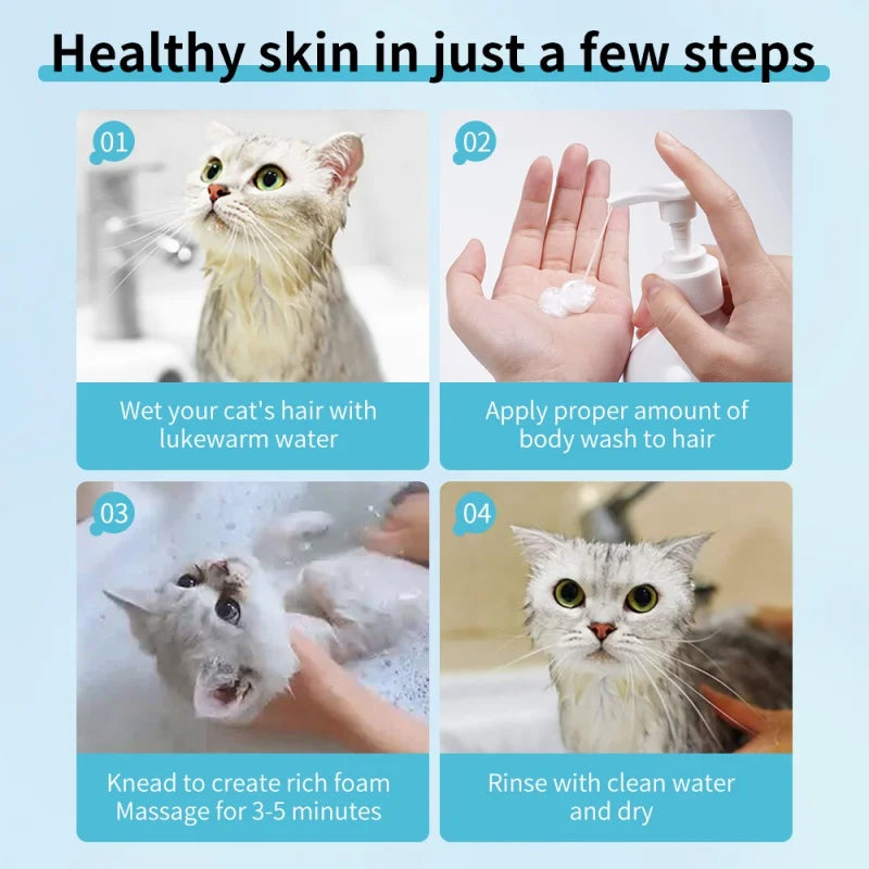 Shampoo Desodorizante para Cães e Gatos 500ml com Fragrância Prolongada