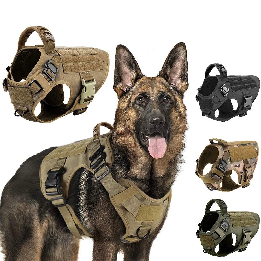 Colete de treinamento militar para cães de grande porte