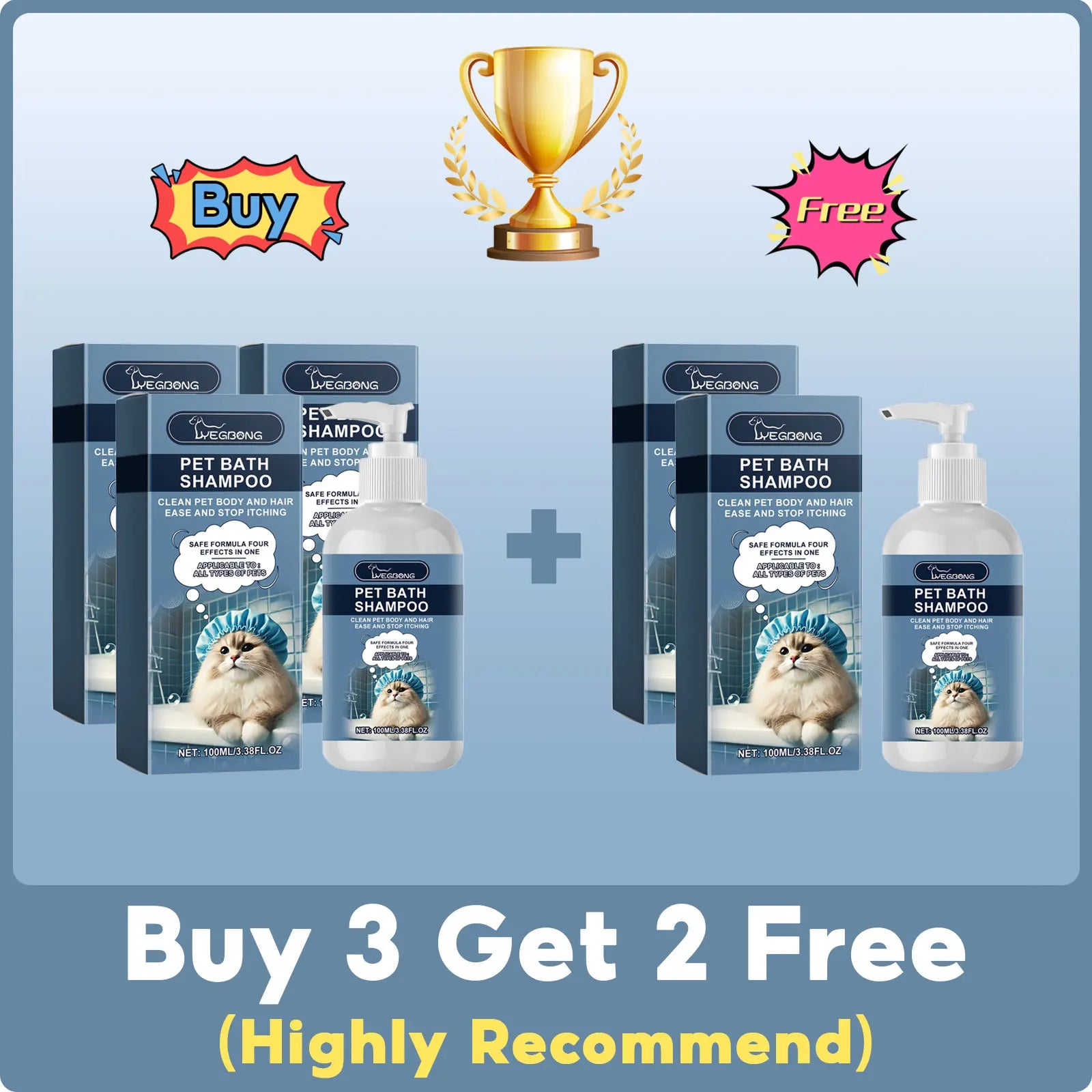 Gel de Banho para Cães e Gatos com Fragrância