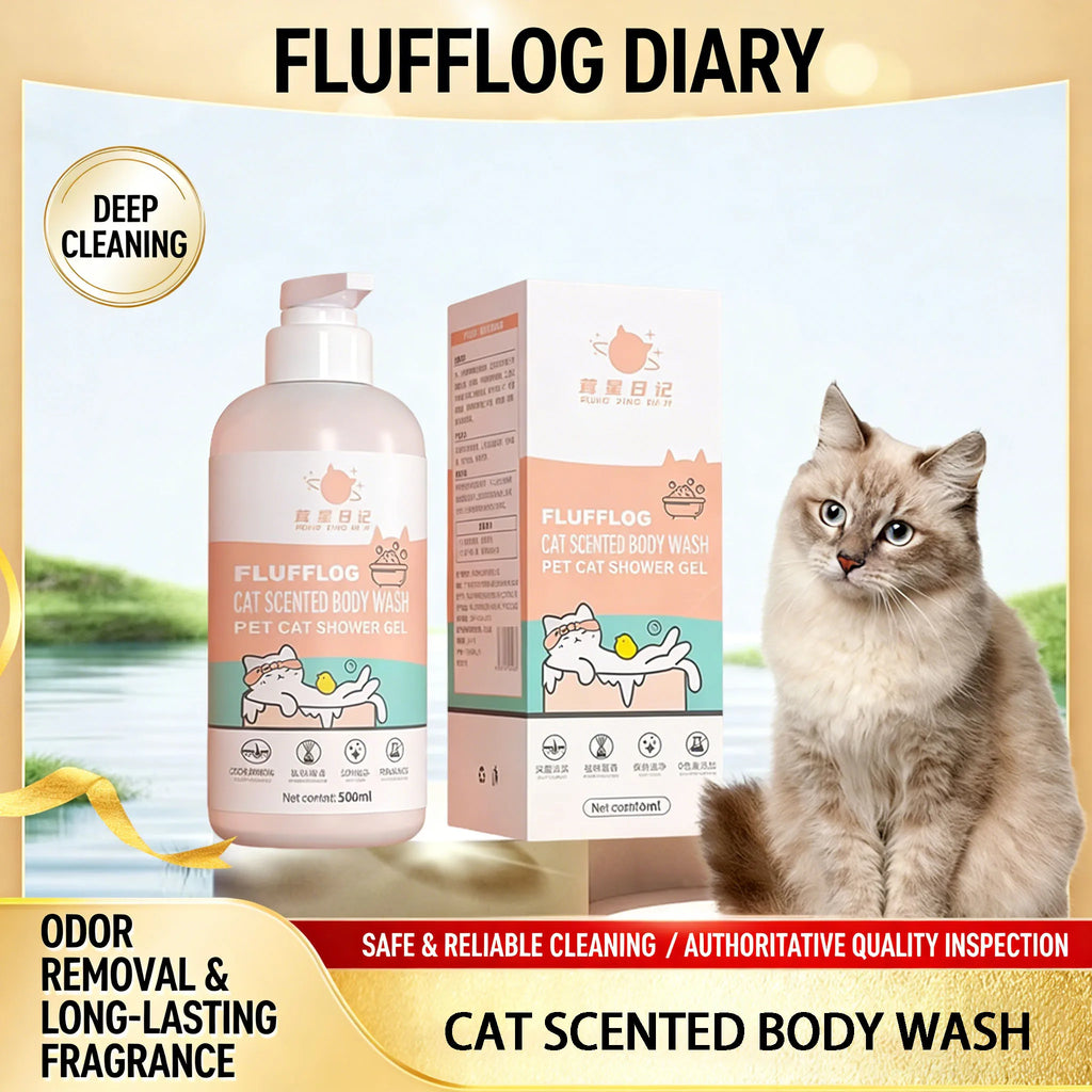 Gel de Banho para Gatos Elimina Odores e Mantém a Fragrância Limpa Profundamente