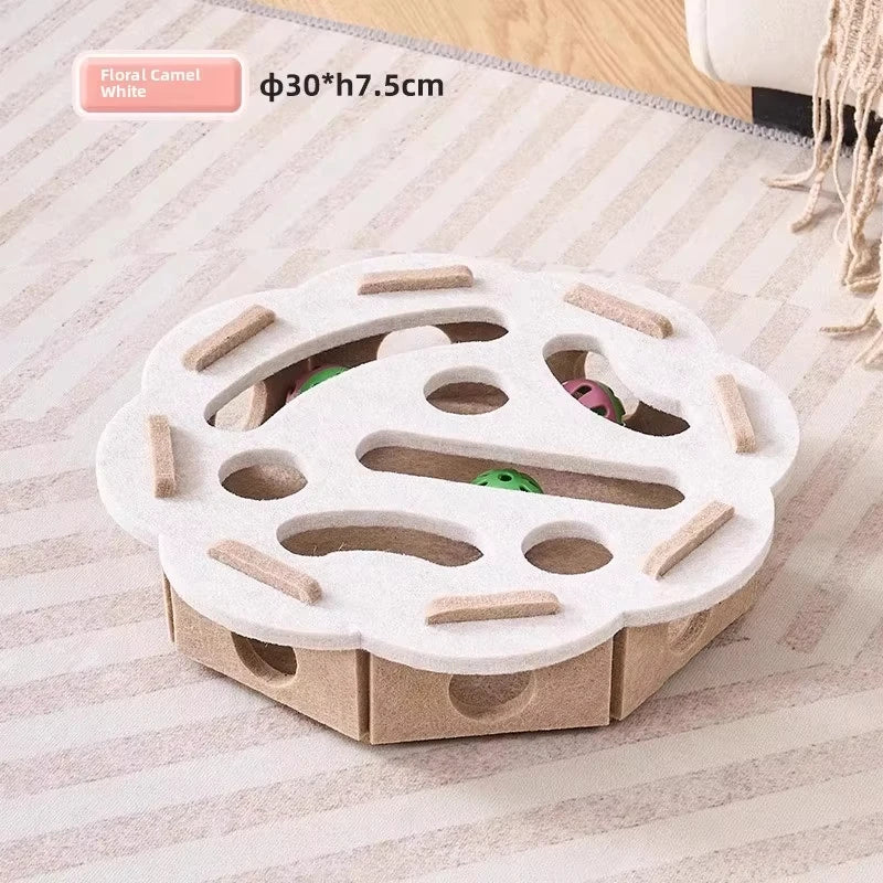 Quebra-Cabeça para Gatos em Feltro