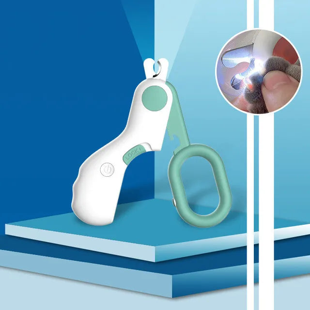 Cortador de unhas profissional para animais de estimação com luz LED
