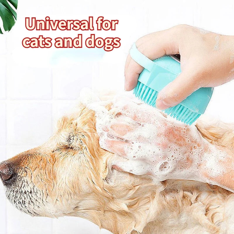 Escova Macia para Banho de Cães e Gatos