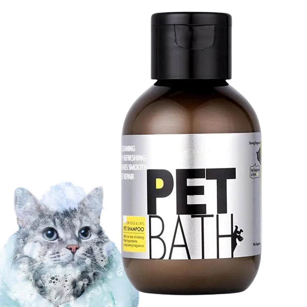 Shampoo para Cães e Gatos 100ml com Extrato de Plantas para Pelos Mais Macios