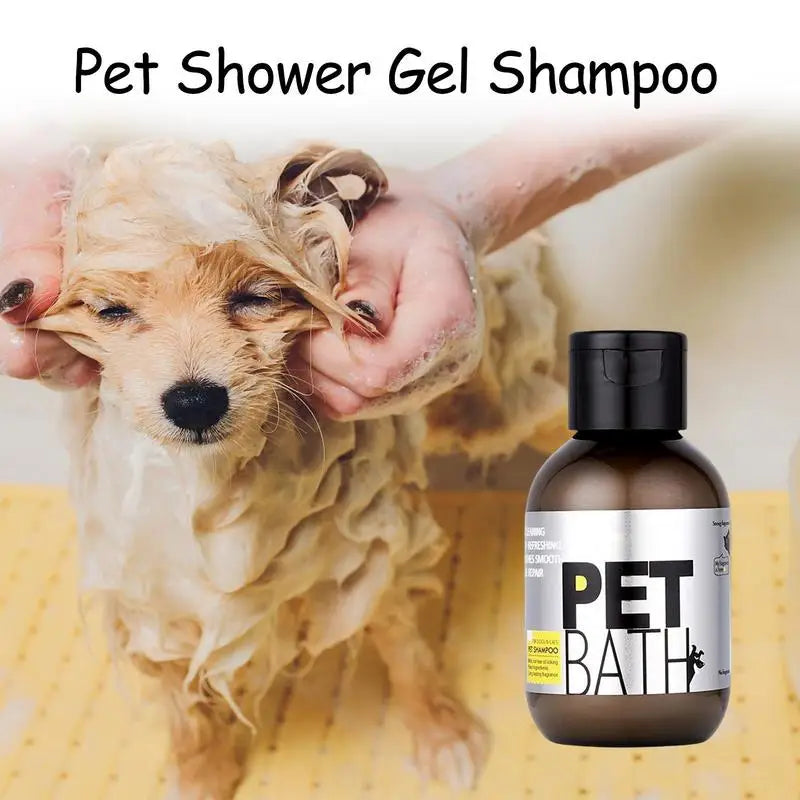 Shampoo para Cães e Gatos 100ml com Extrato de Plantas para Pelos Mais Macios