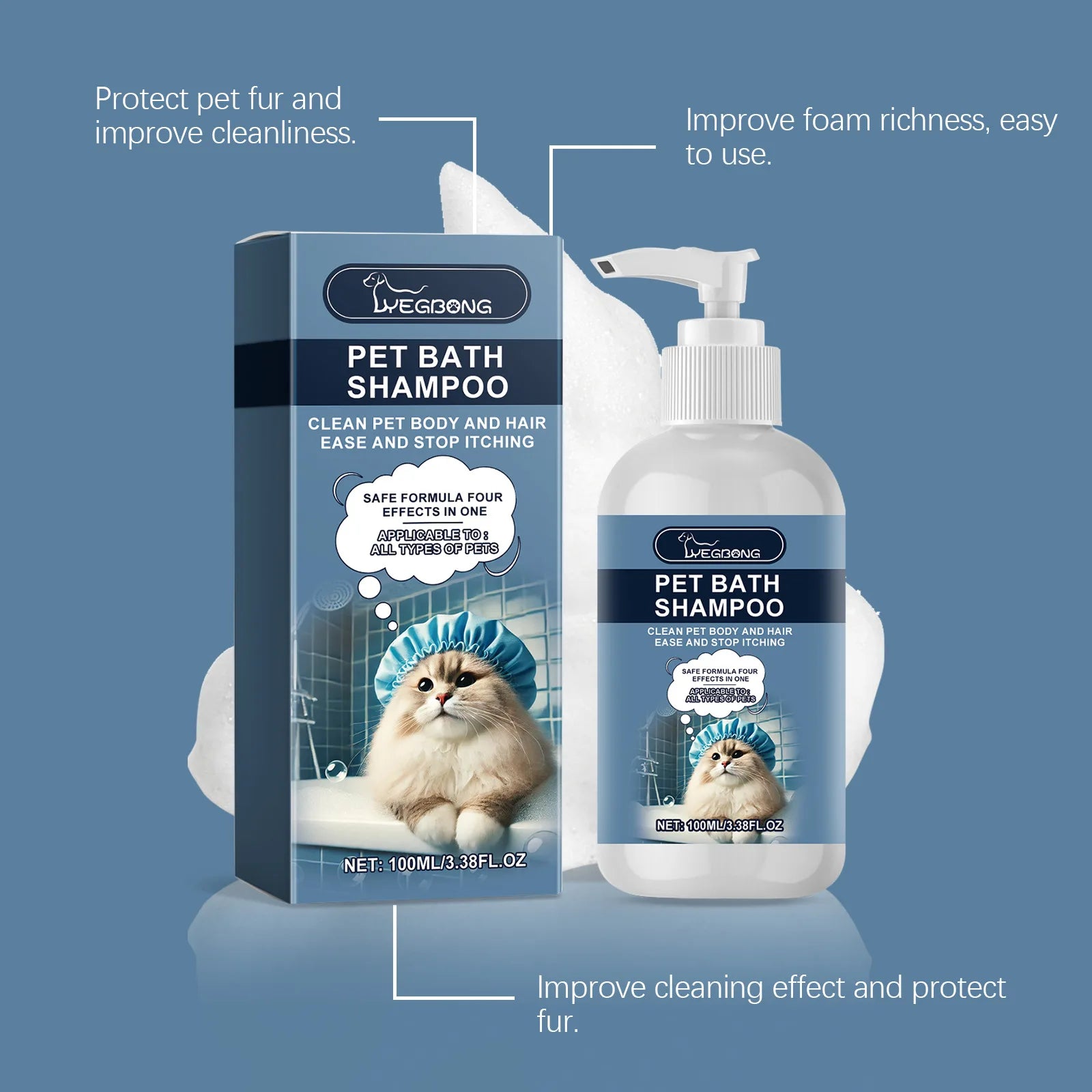 Gel de Banho para Cães e Gatos com Fragrância