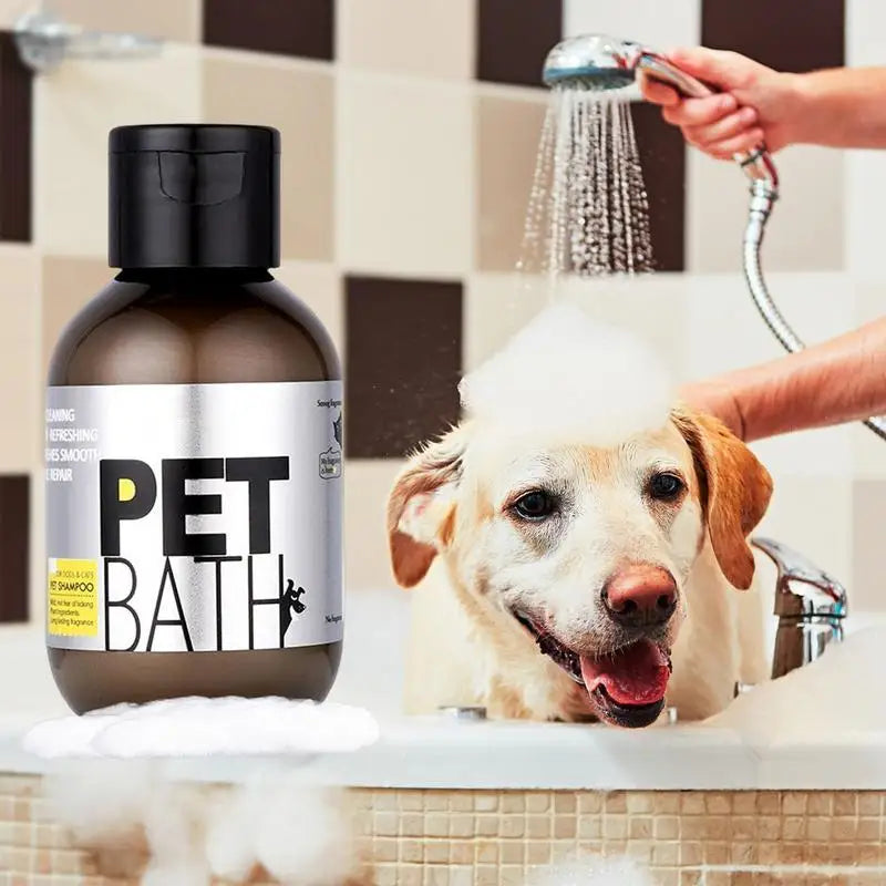 Shampoo para Cães e Gatos 100ml com Extrato de Plantas para Pelos Mais Macios