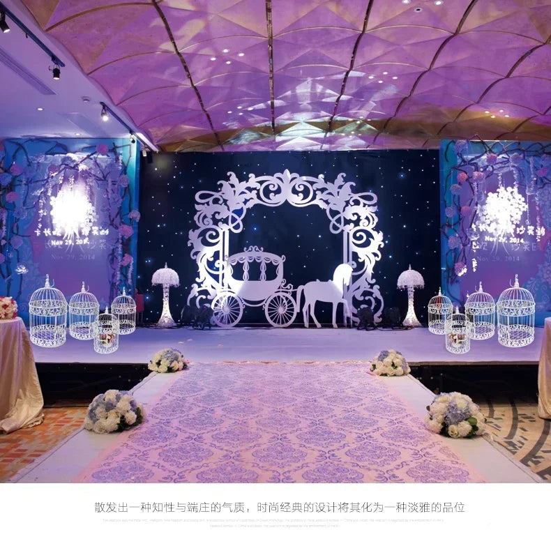 Gaiola de ferro para pássaros, decoração de casamento com gaiola de ferro