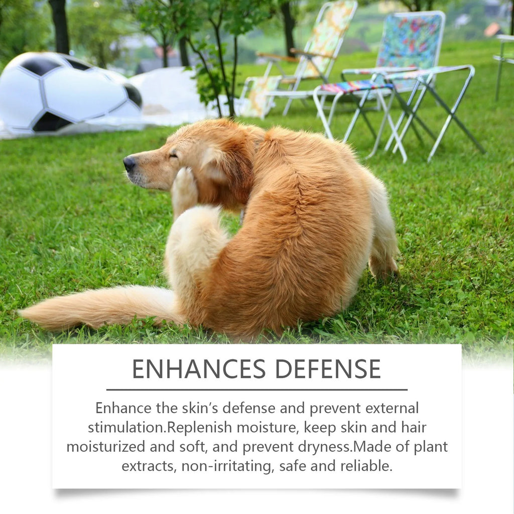Shampoo e condicionador hidratante para cães com pele sensível, pH balanceado