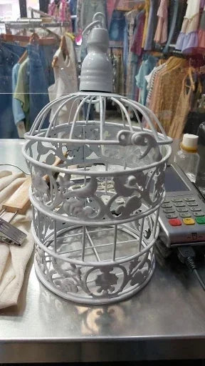 Gaiola de ferro para pássaros, decoração de casamento com gaiola de ferro