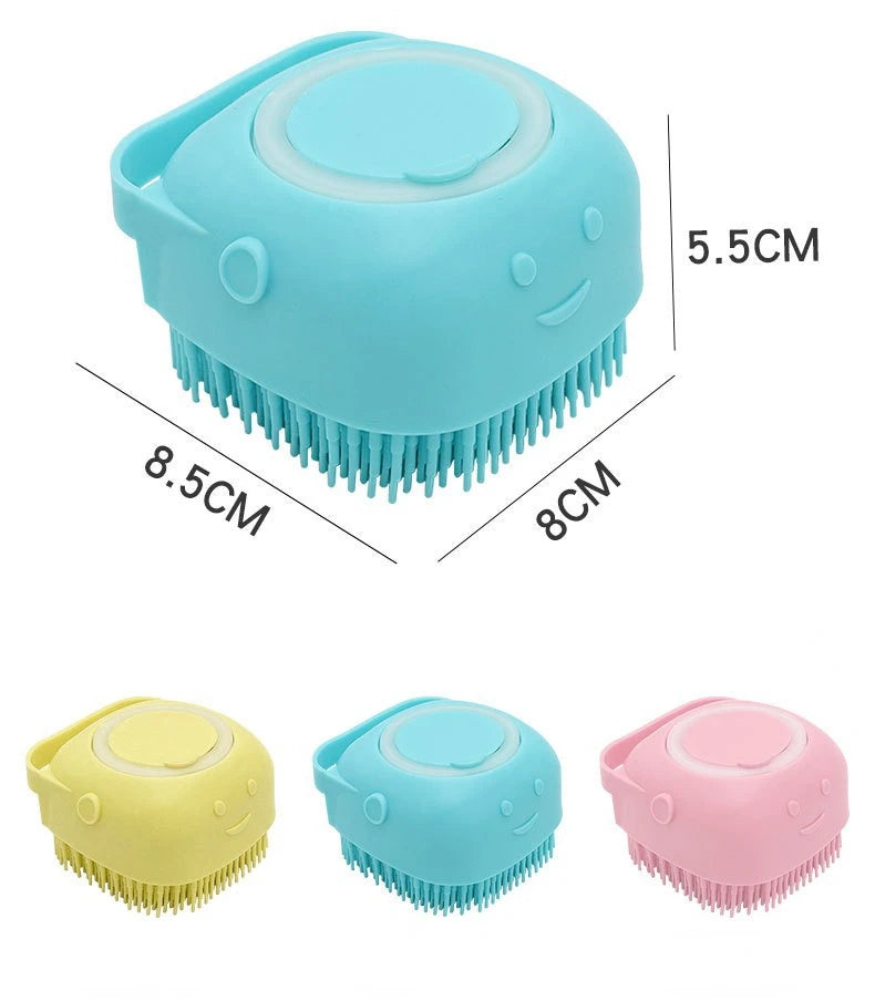 Escova Macia para Banho de Cães e Gatos