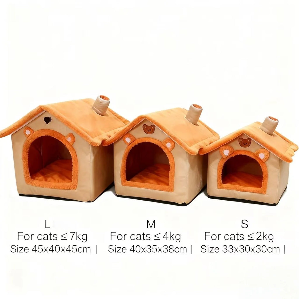 Cama estilo casinha para cães