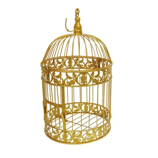 Gaiola de ferro para pássaros, decoração de casamento com gaiola de ferro
