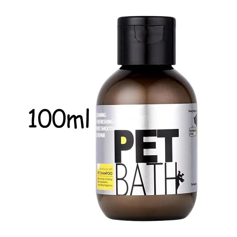 Shampoo para Cães e Gatos 100ml com Extrato de Plantas para Pelos Mais Macios