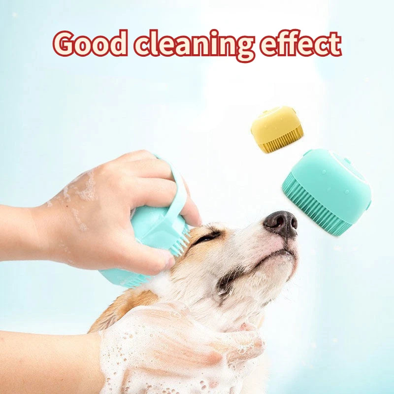 Escova Macia para Banho de Cães e Gatos