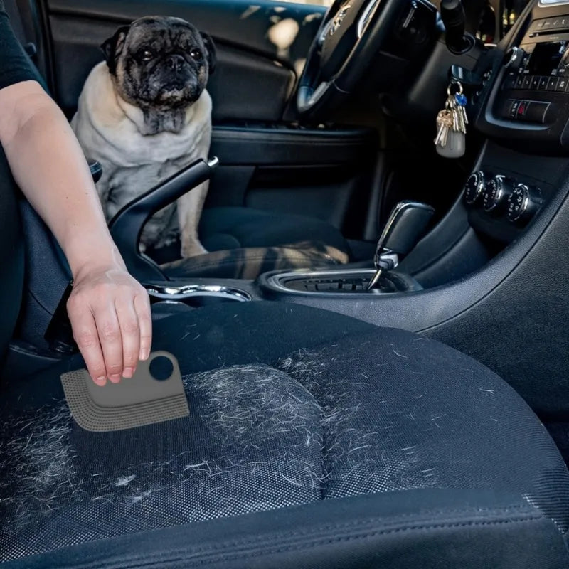 1 escova de limpeza de cabelo para interior de carro,