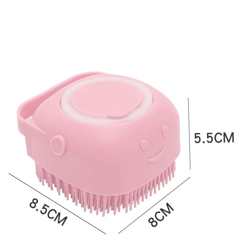 Escova Macia para Banho de Cães e Gatos
