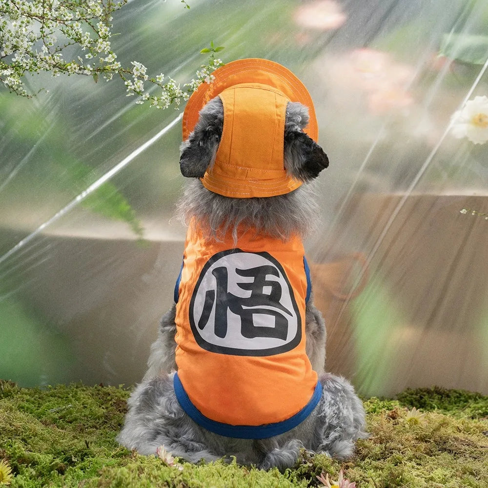 ovo colete Goku para animais de estimação, ideal para gatos, cachorros, filhotes