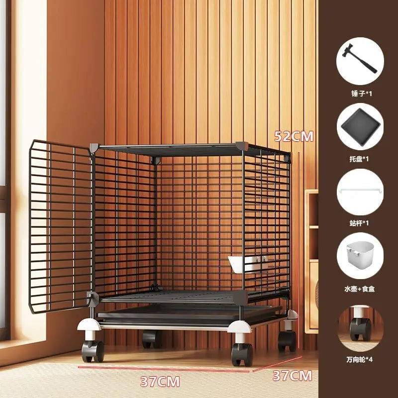 Large Bird Cage for Cockatiel Spacious Metal Aviary with Stand Easy Clean Bird Nests Indoor Flight House with Detachable Panel