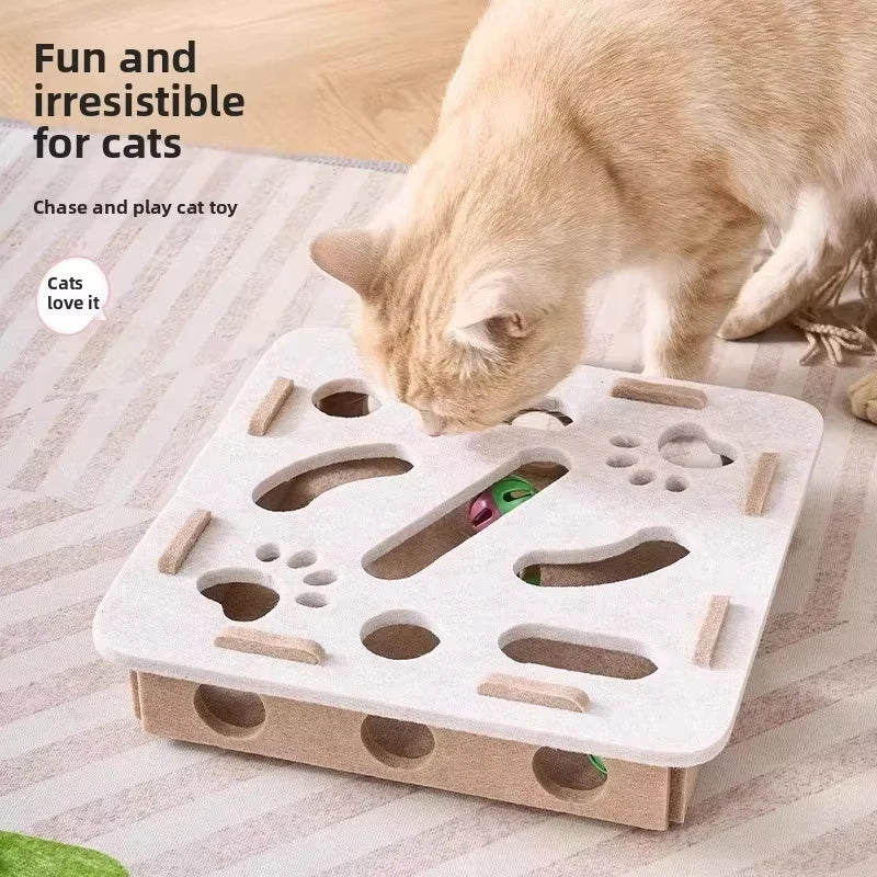 Quebra-Cabeça para Gatos em Feltro